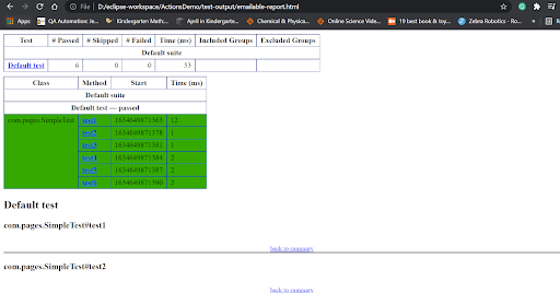 Reporting in JUnit 5 and TestNG