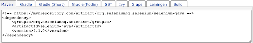 maven dependency