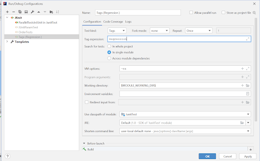 Grouping tests in JUnit 5