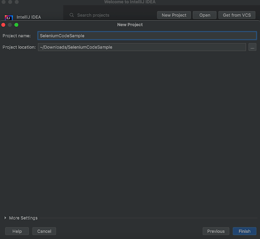 creating intellij project