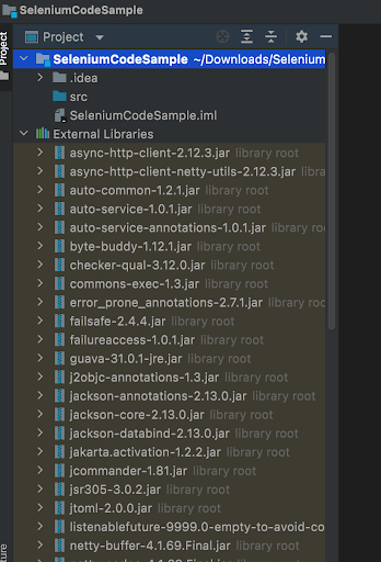 adding selenium libraries