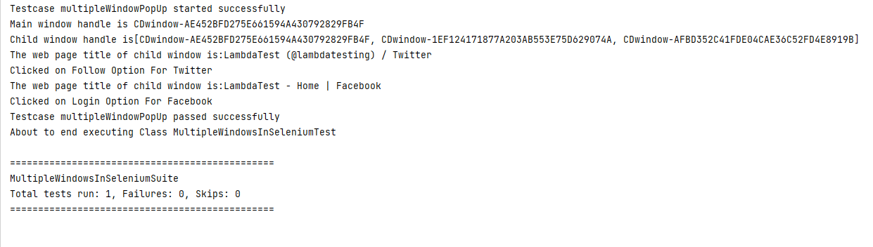 Pop-up window of using Facebook sign in option.