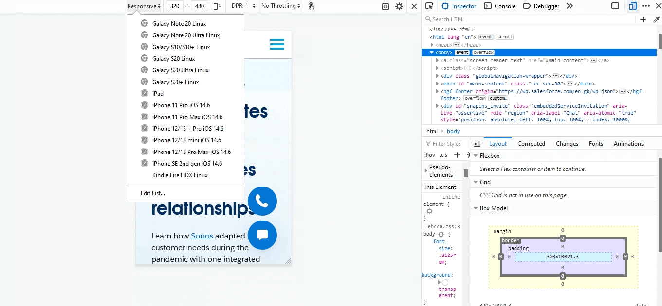 Testing Websites on Mobile Browsers 