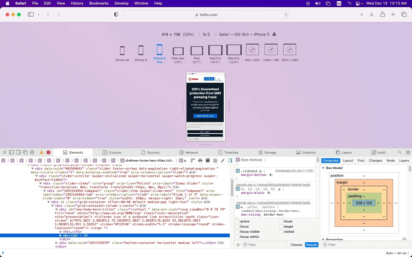 element selector