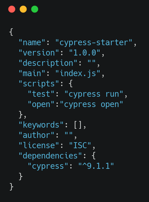 FileName - Package.json