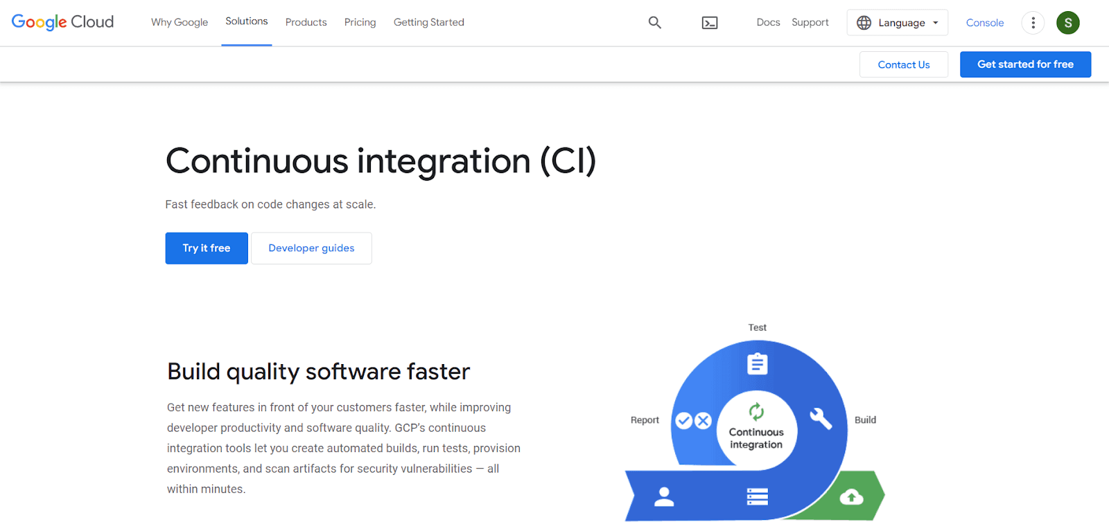 Google Cloud CI 