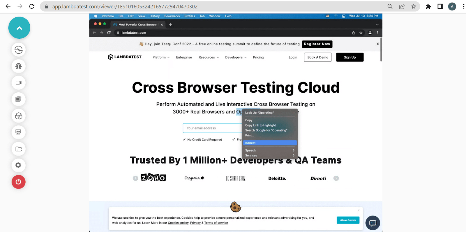 cross browser testing cloud 