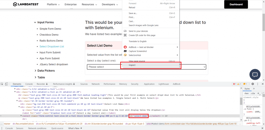 how-to-select-dropdown-in-selenium-c-lambdatest