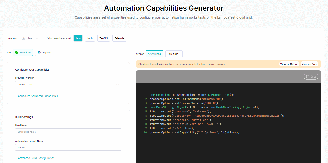 Automation Capability Generator 