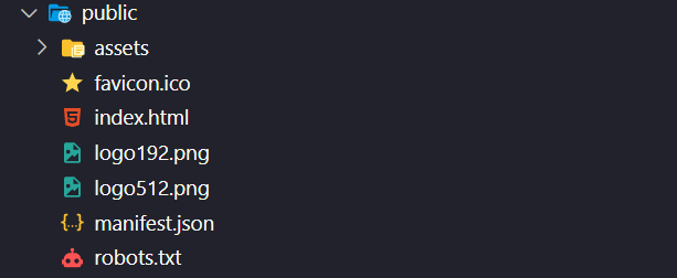 Public folder react