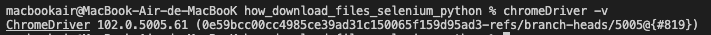 brew cask install chromedriver