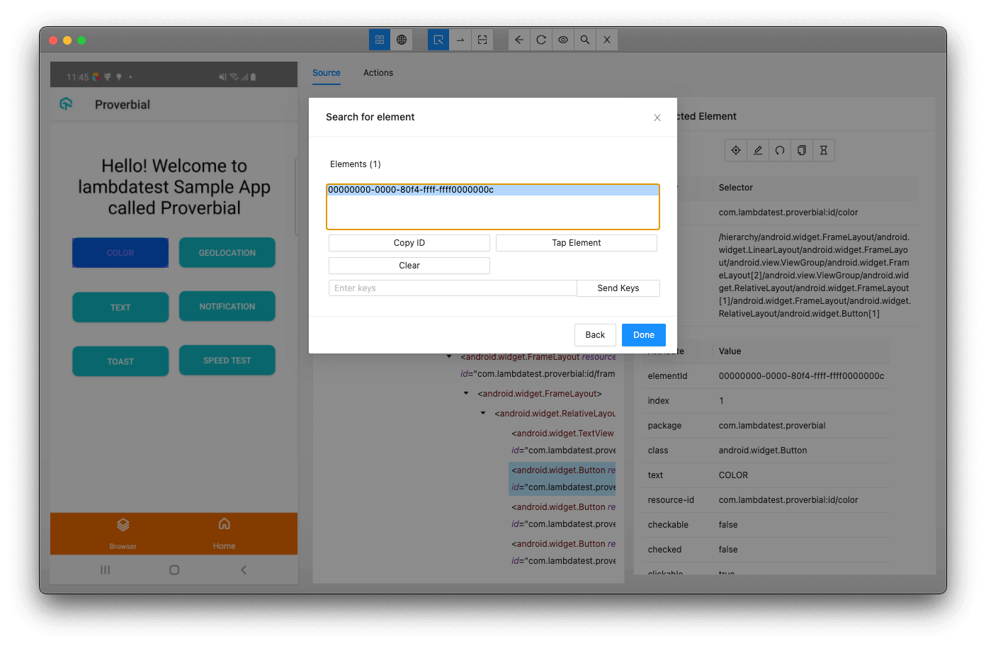 UIAutomator Selector 1 