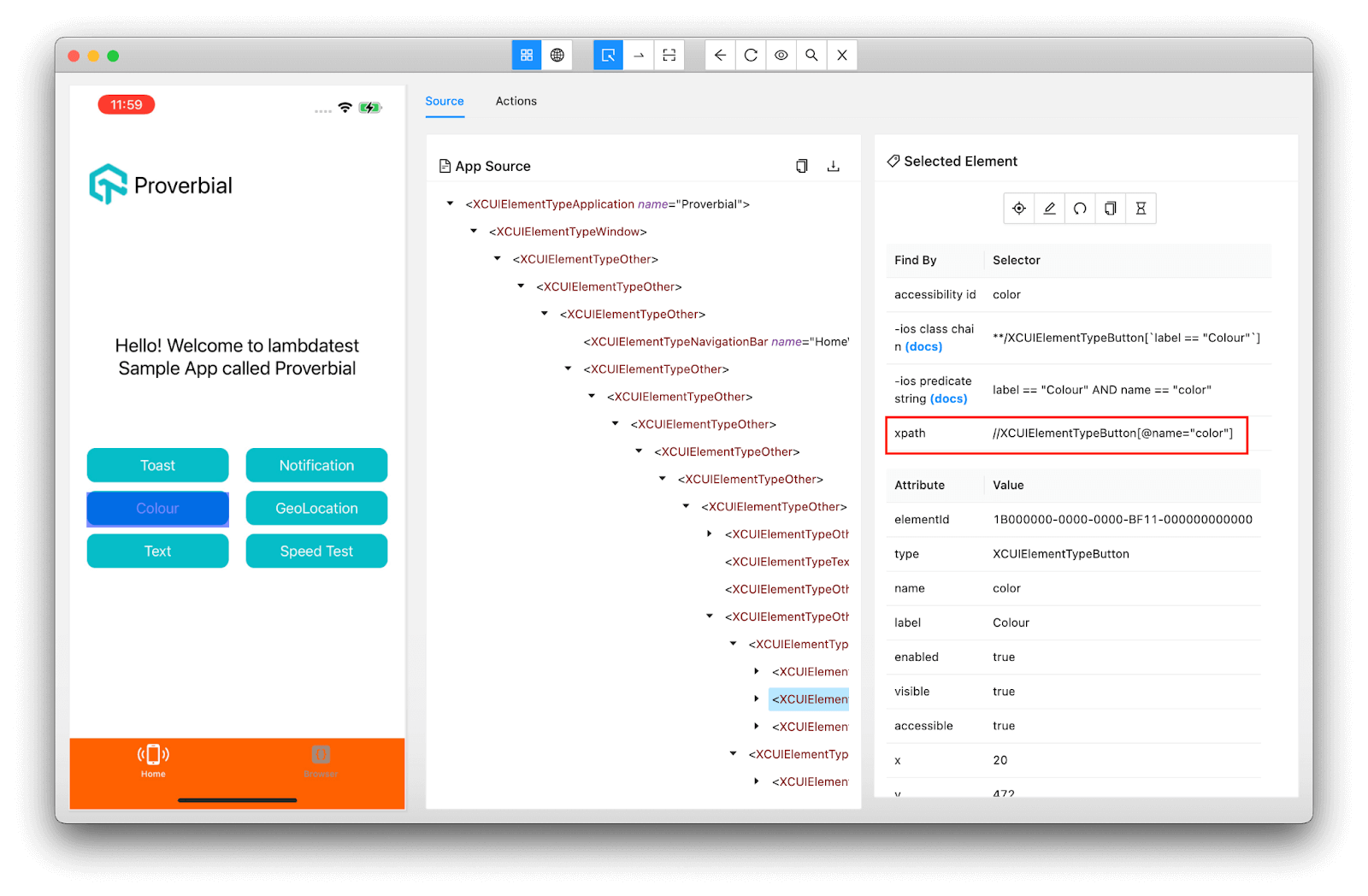 XPath locator in Appium