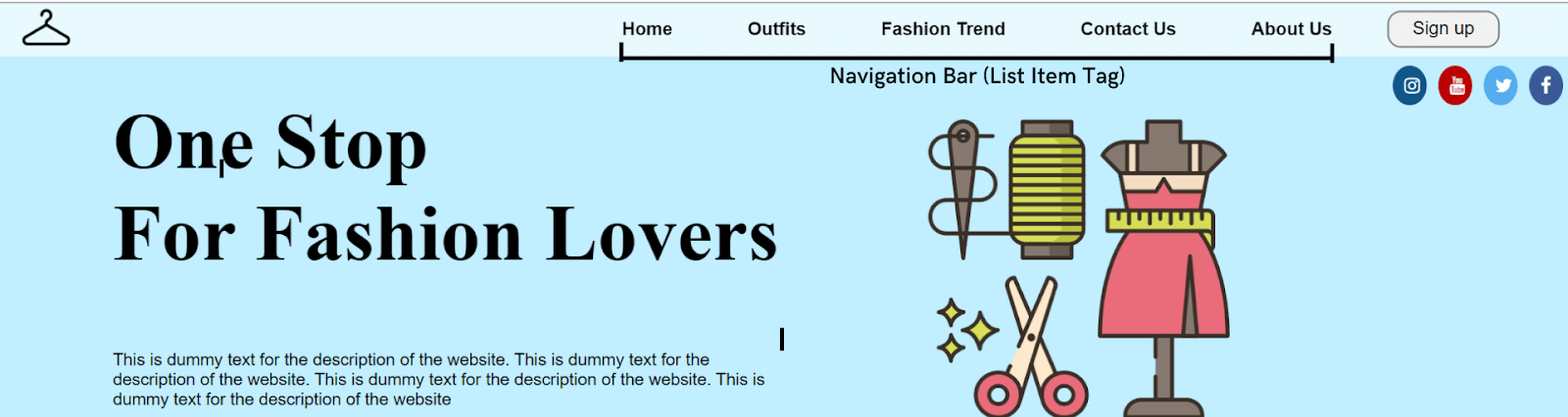 construction of both navigation bars 