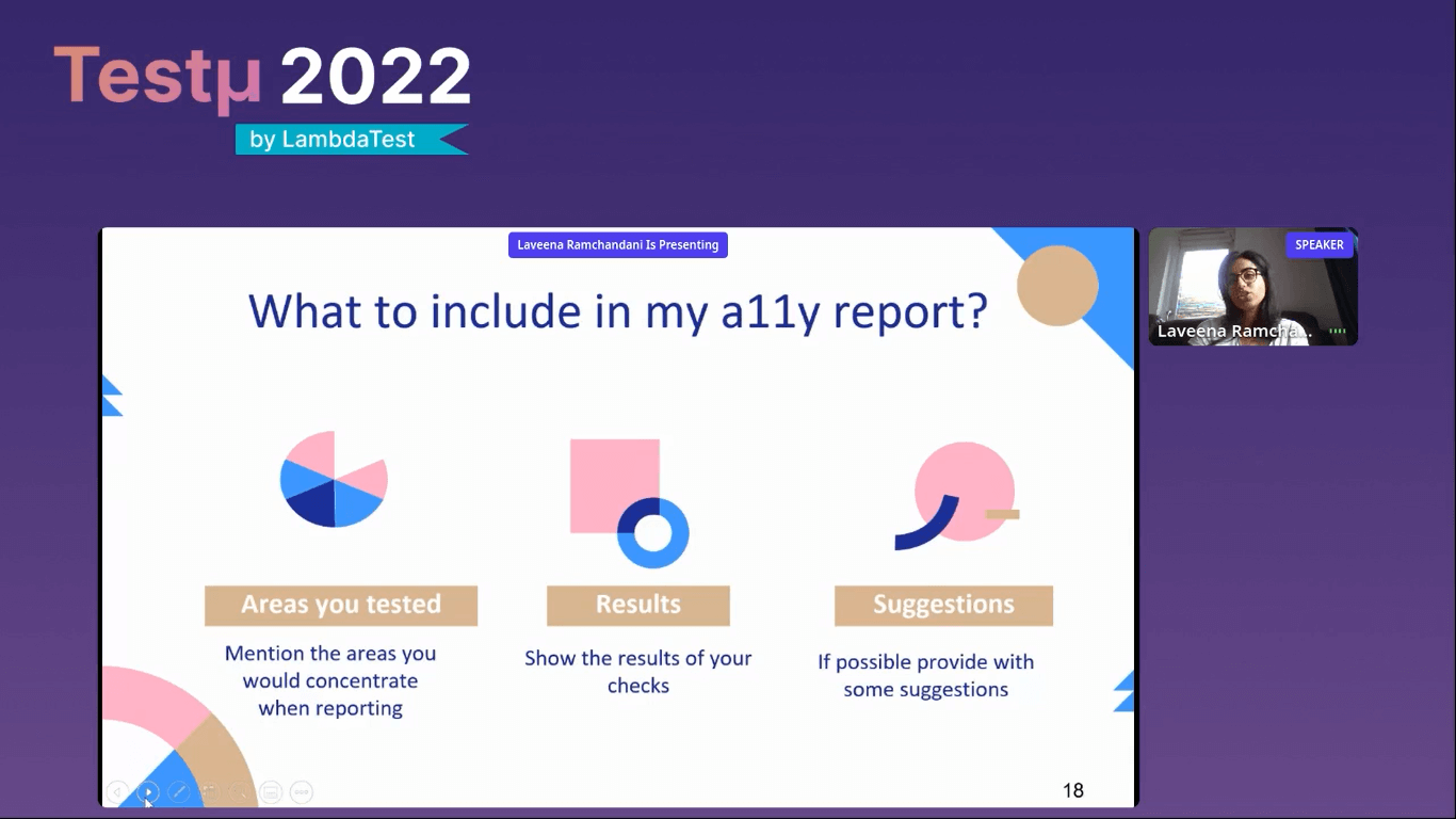 What to include in your accessibility report