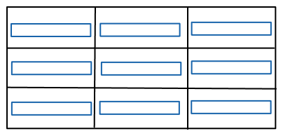 Boxes are aligned at the center of the column axis 