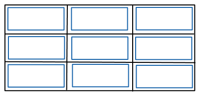 Boxes are stretched across the column axis 