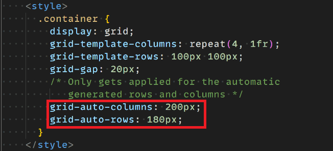 grid-auto-rows and grid-auto-columns work