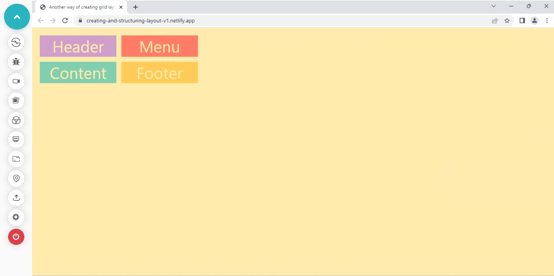 Creating and Structuring the grid layout