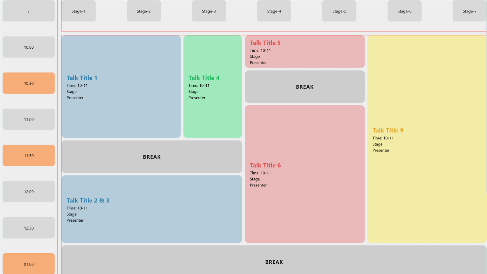 split the design into small blocks 