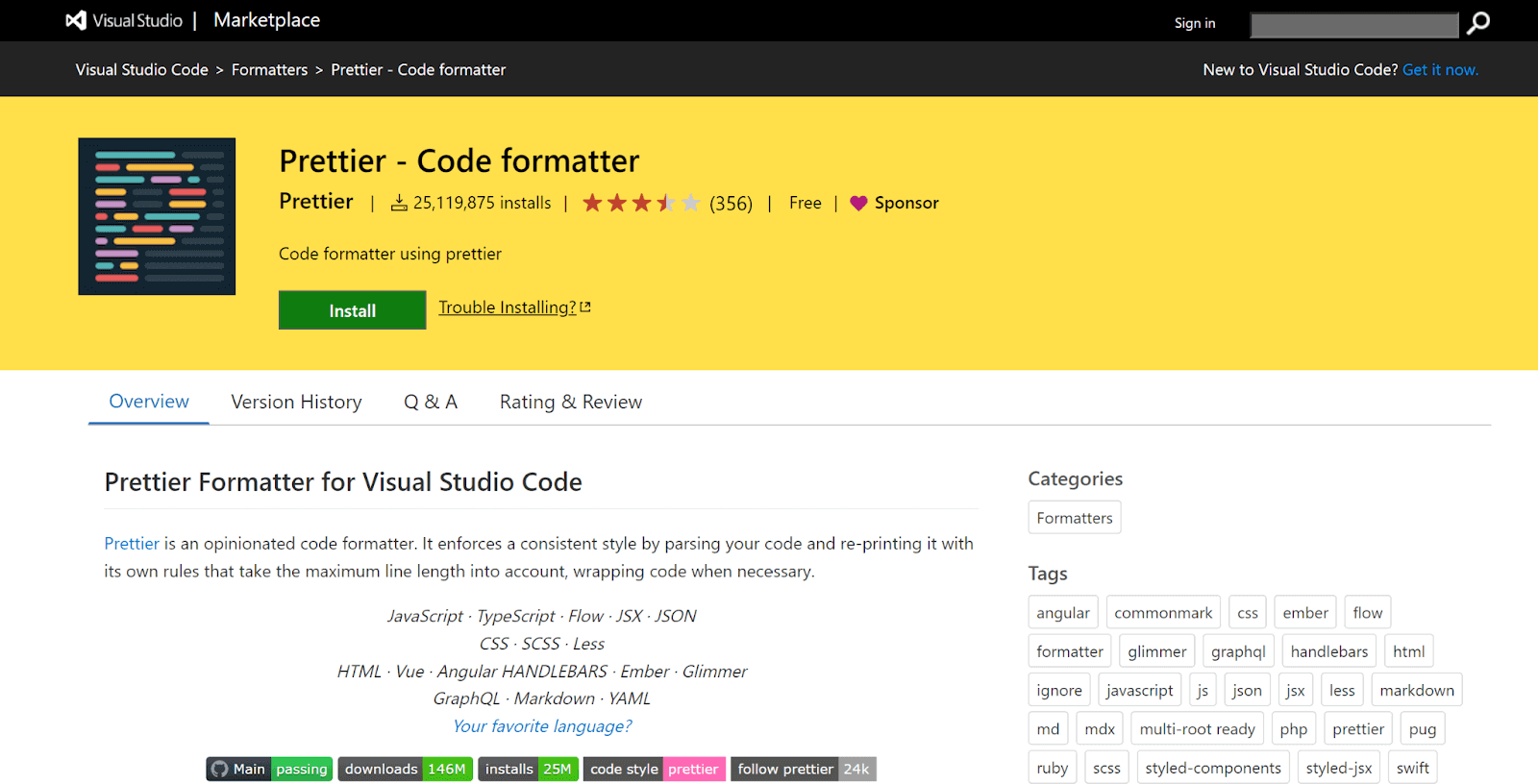 Your code. Prettier - code Formatter. Prettier - code Formatter - Visual Studio. Prettier vs code. Vs code Extensions.