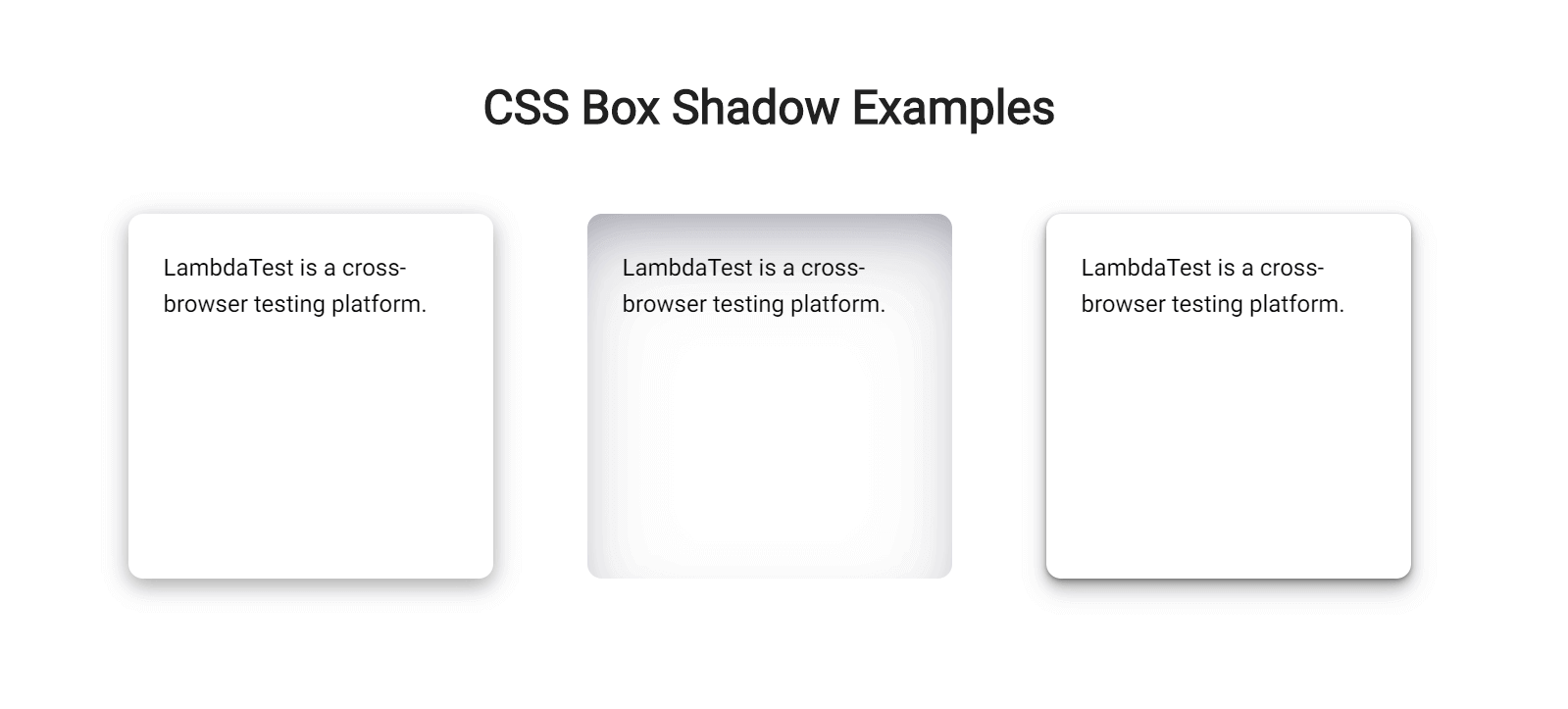 Different Ways To Style CSS Box Shadow Effects LambdaTest