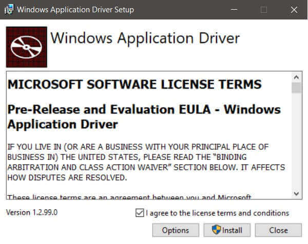  WinAppDriver on your machine