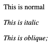 CSS Font Spacing output