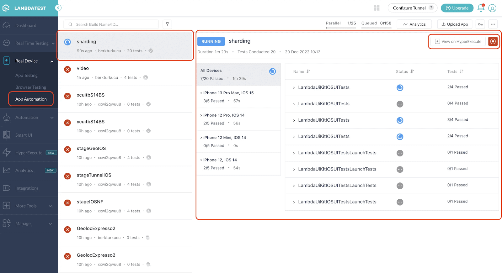 XCUI test cases