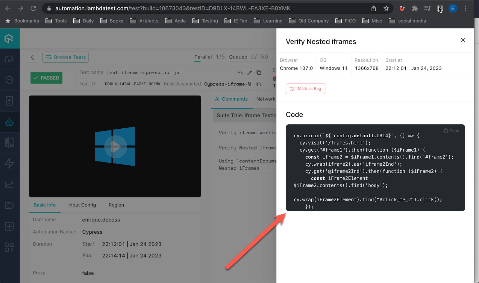 Verify Nested Iframes