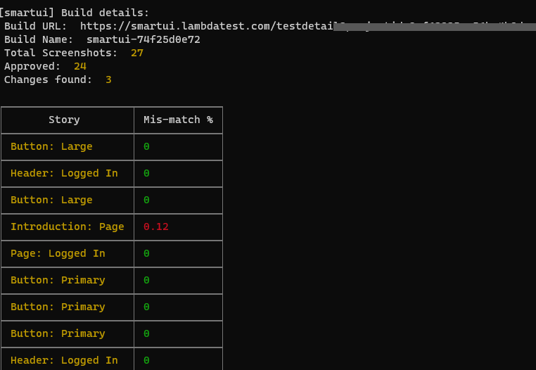 support to print the Build Report on the Terminal Logs 