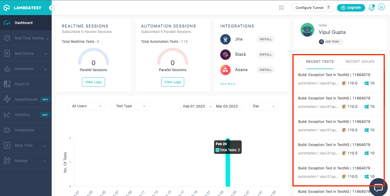 Dashboard 