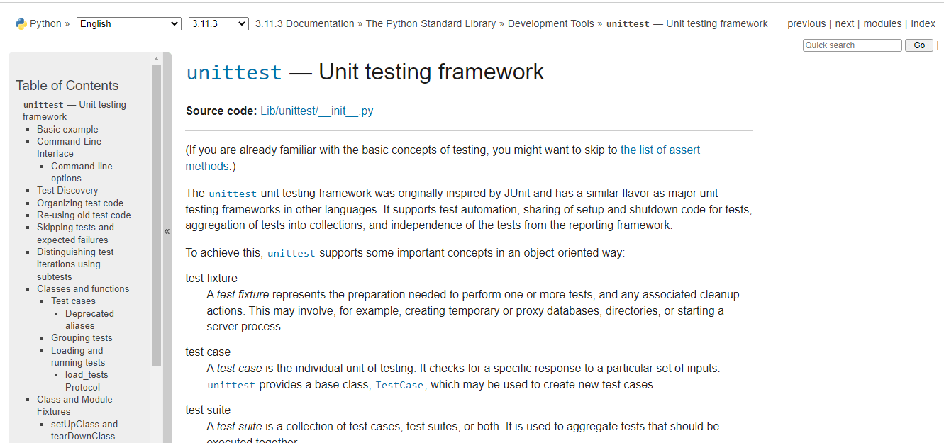 Unittest