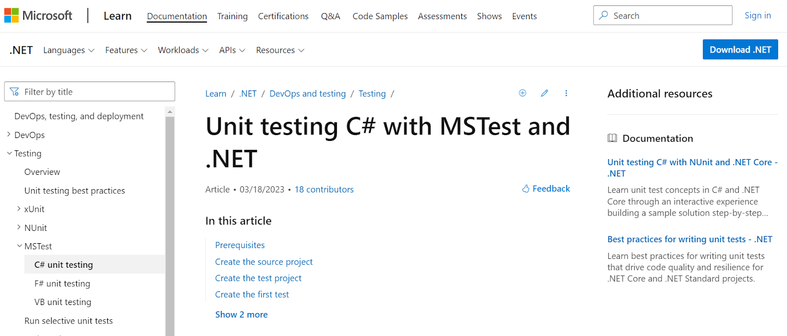 C# & .NET Online Test (20 Questions, 50 Mins) - Tests4Geeks