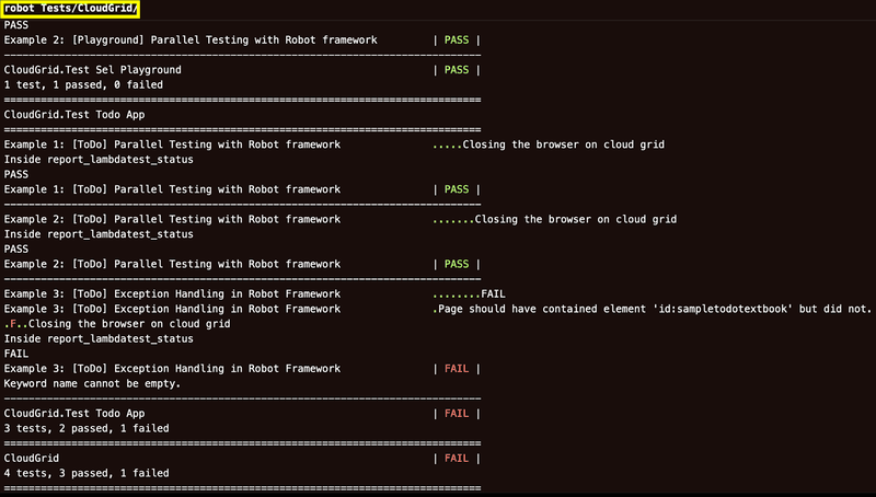 Serial Test Execution  