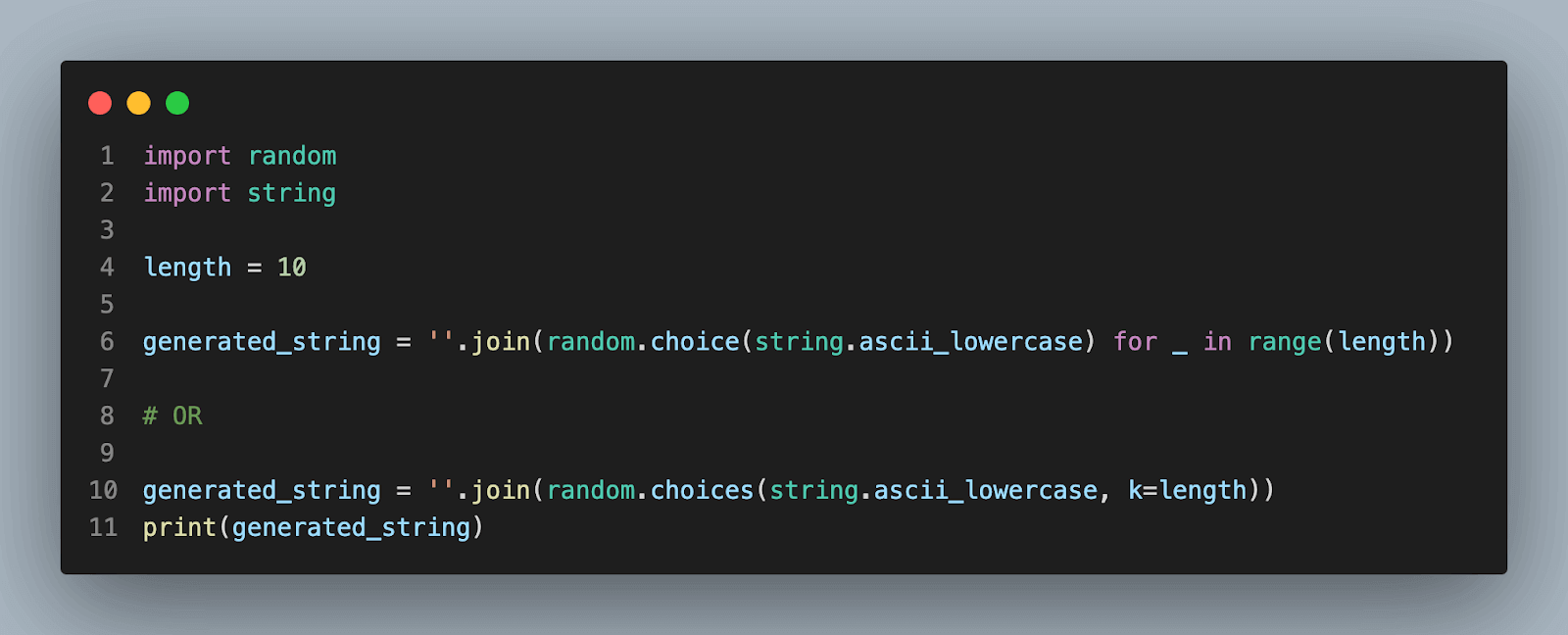 Lowercase store string python