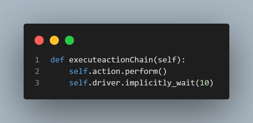 executeactionChain