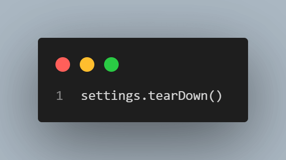 settings.teardown