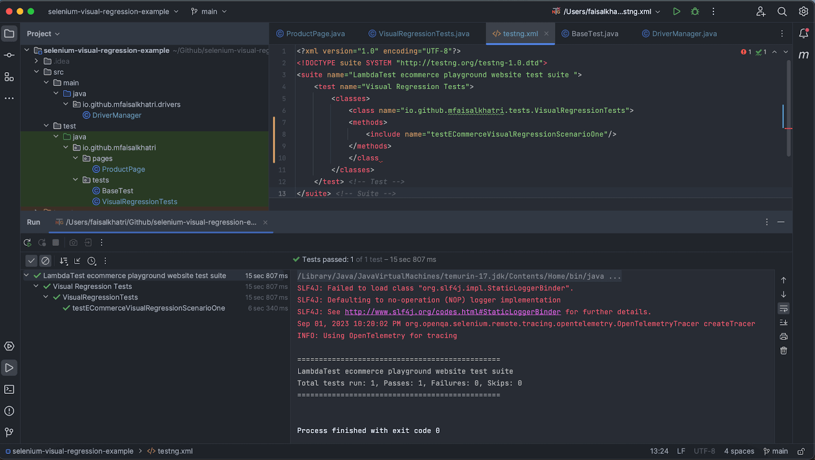  Selenium visual regression testing