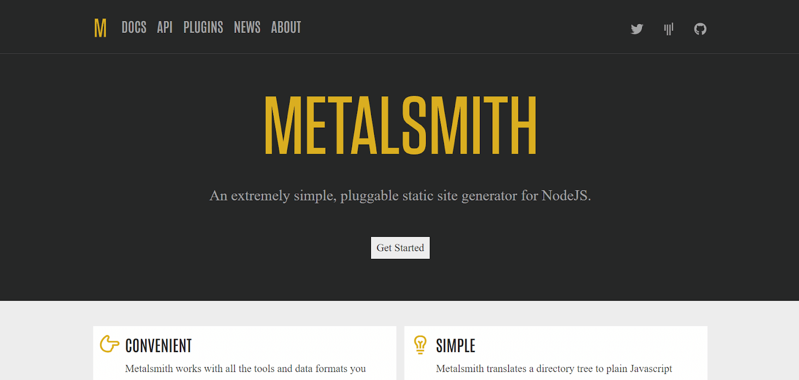 M?talsmith is a top static site generator