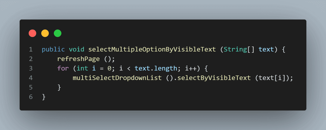  selecting multiple value