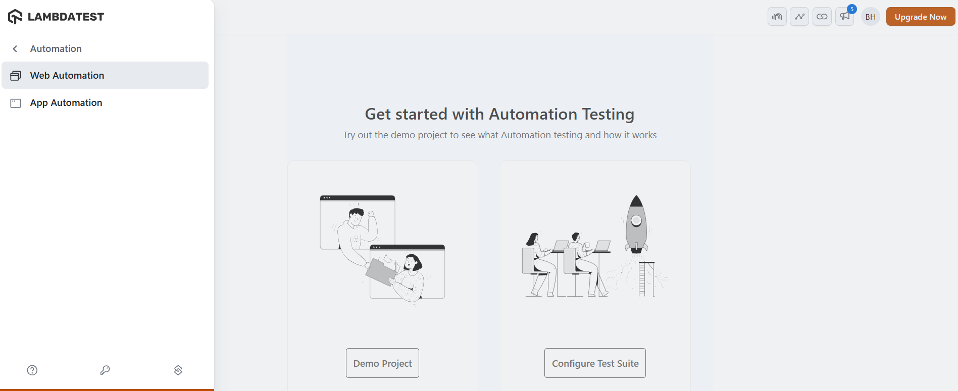 LT Web Automation Dashboard