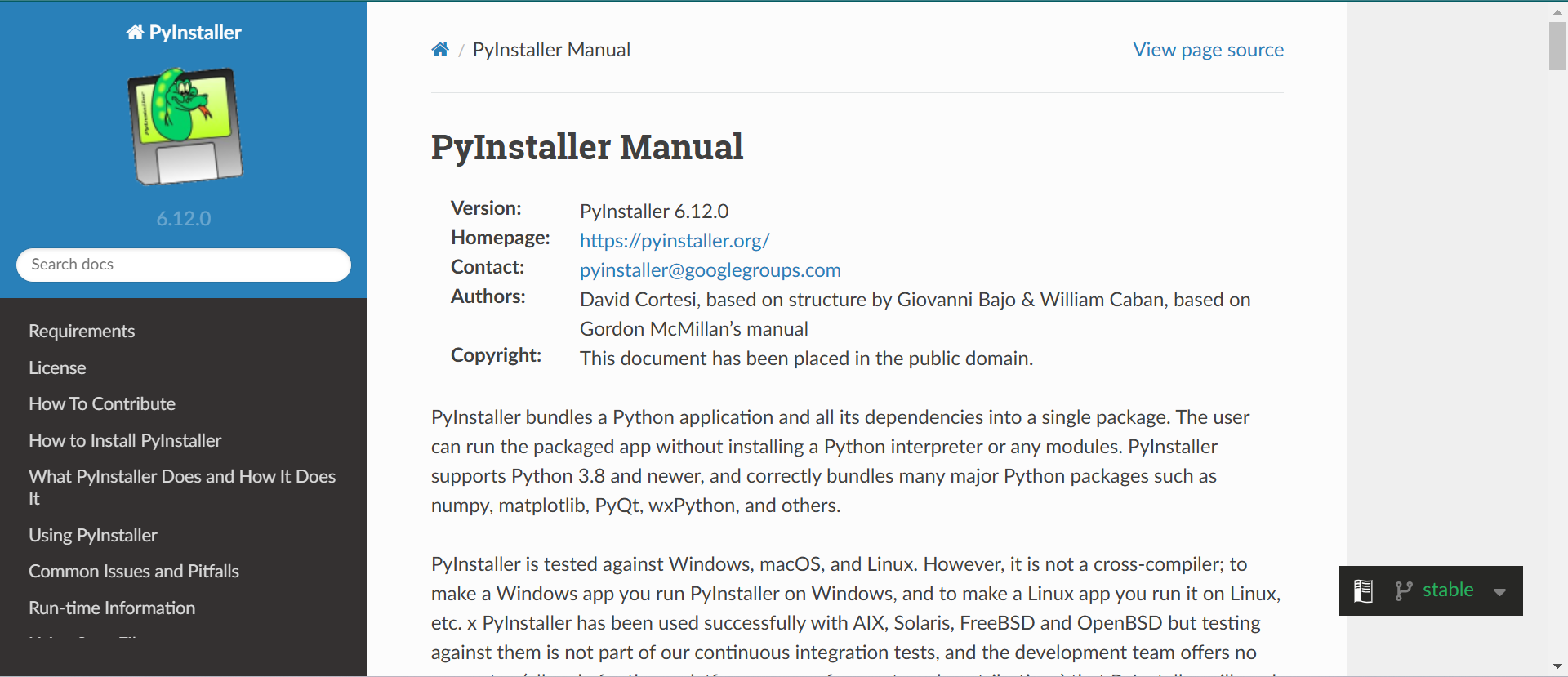 PyInstaller