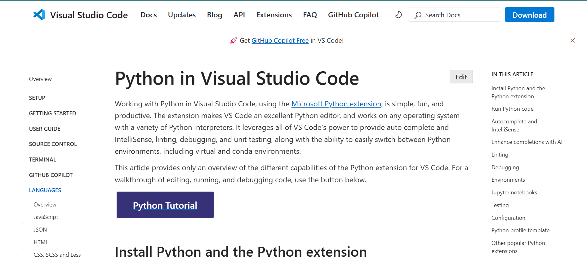 VS Code With Python Extension