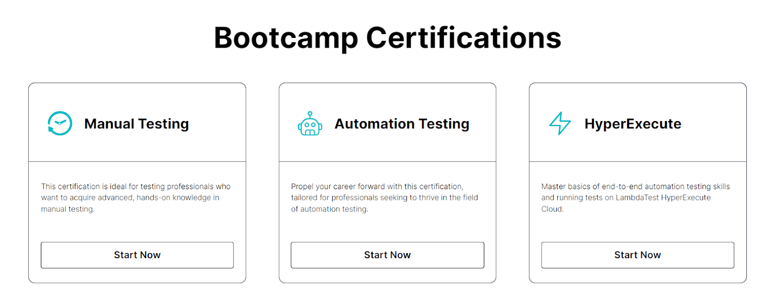 bootcamp certifications