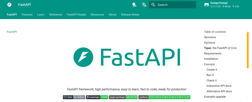 FastAPI 