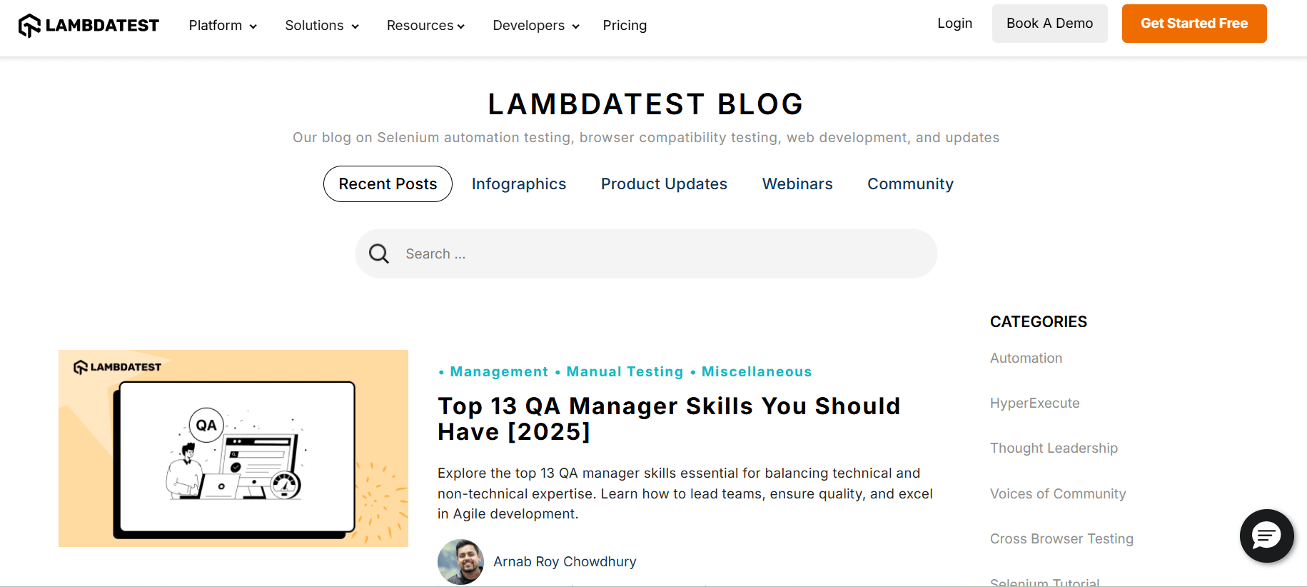 LambdaTest Blogs valuable resource