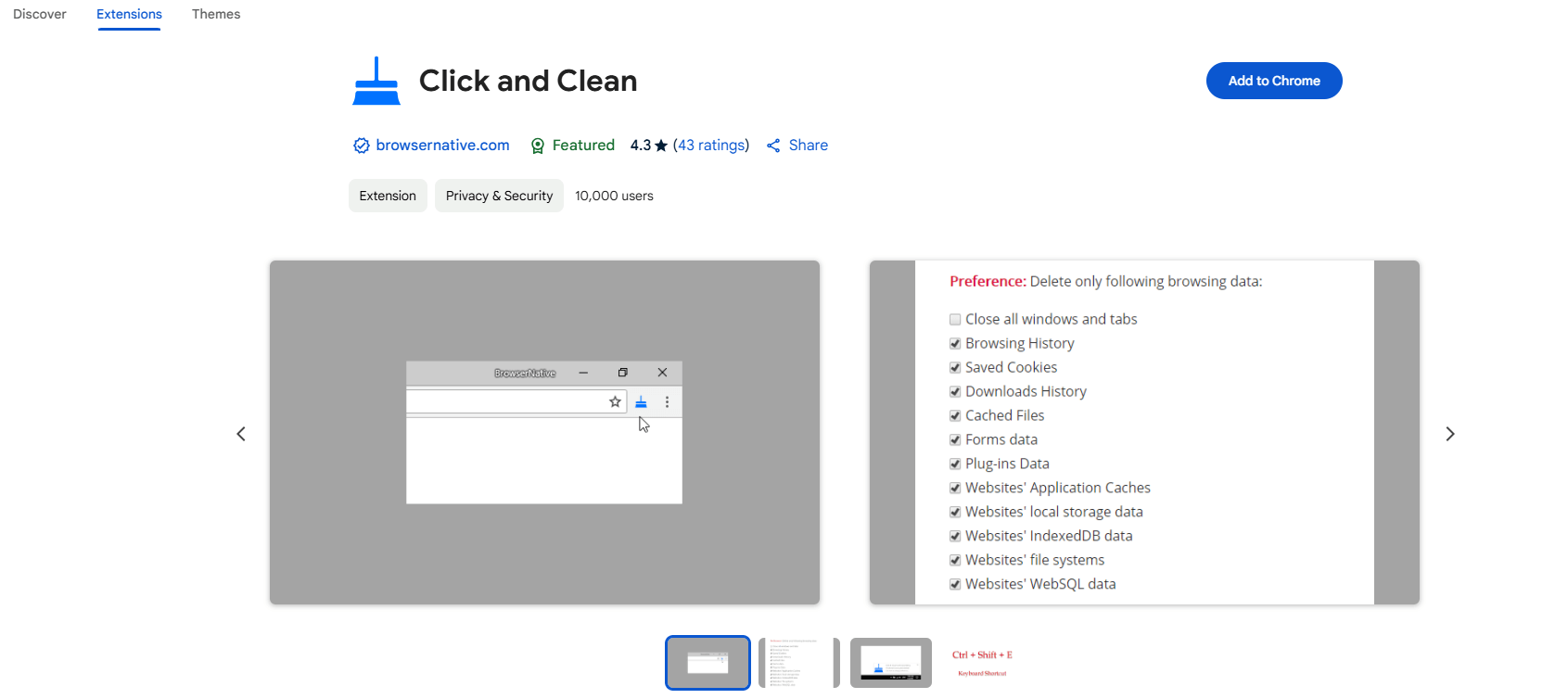 Click and Clean