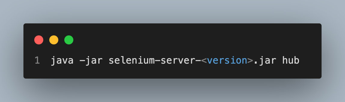 Selenium Grid setup