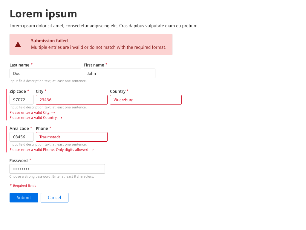 Form Validation Bugs